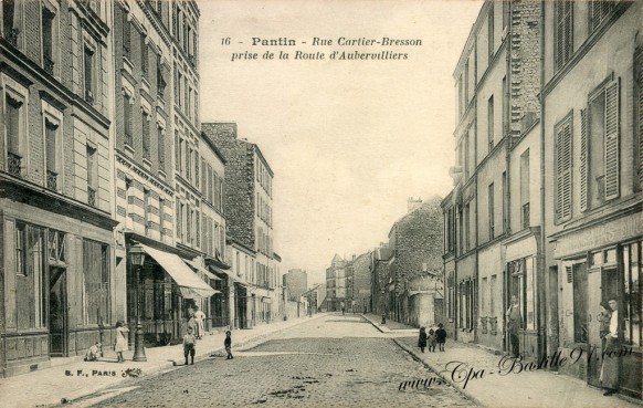 Pantin - Rue Cartier - Bresson - Prise de la Route d'Aubervilliers 