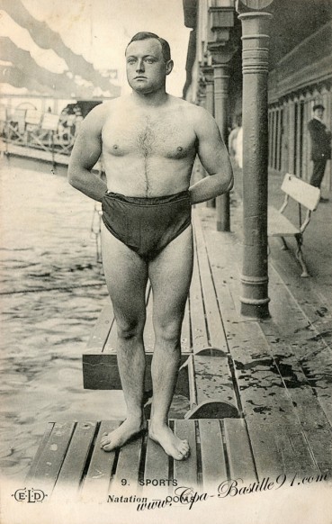 Carte Postale Ancienne de Sports de Natation - Le nageur Ooms