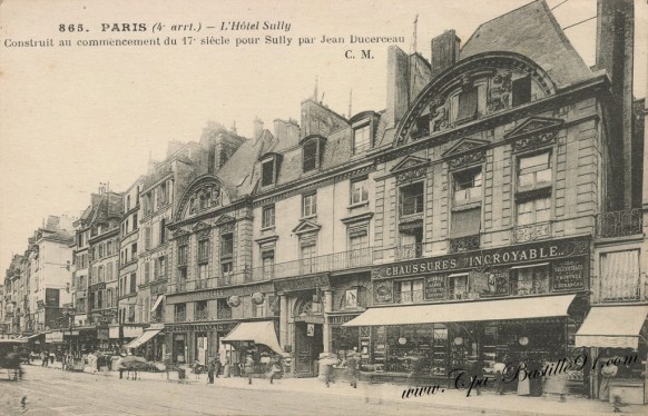 Carte-Postale-Ancienne-Paris-Hotel-Sully