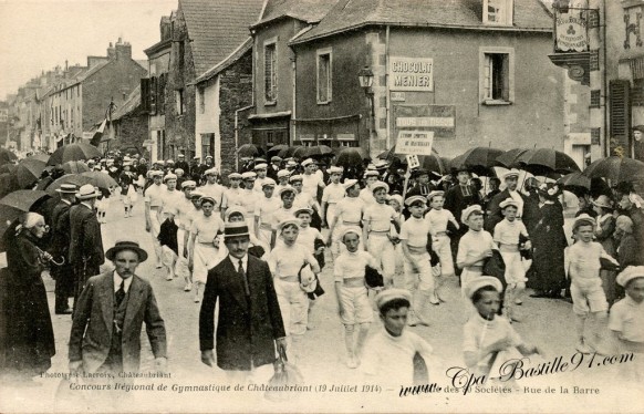 Concours Régional de Gymnastique de Châteaubriant du 19 juillet 1914