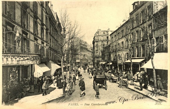 Carte-Postale-Ancienne-Paris-Rue-cambronne