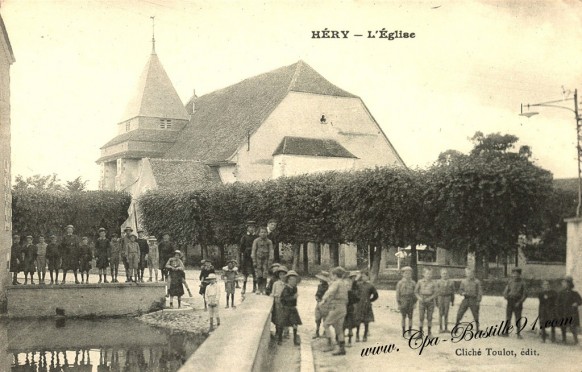 Carte-postale-Ancienne-Héry-léglise