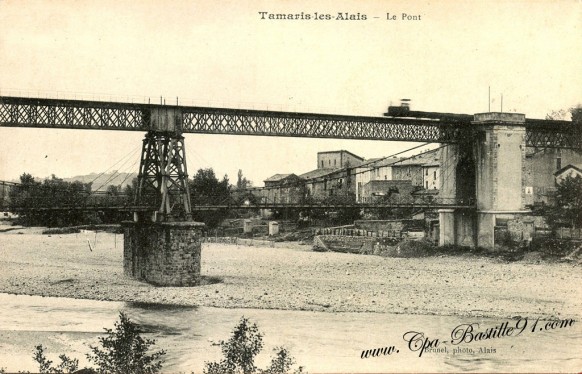 Carte postale Ancienne - Tamaris les-Alais - le pont 