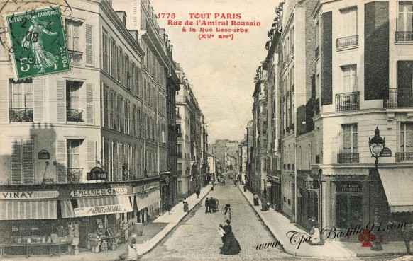 Cartes Postales Anciennes - Tout Paris XV - Rue Amiral Roussin à la rue Lecourbe 