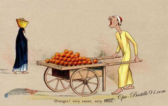 Cartes Postales Illustrateur Manavian en 1916 - Oranges ! Very sweet verry Clean