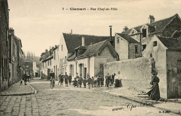 Cartes Postales Anciennes - Clamart rue du Chef-de-Ville