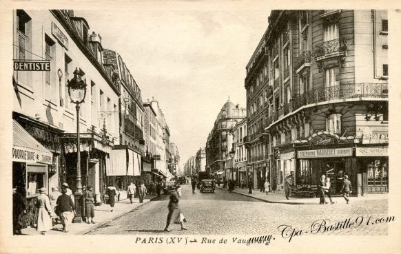 Carte Postale Ancienne - Paris XV - rue de Vaugirard