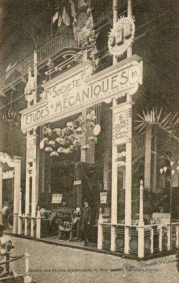 Carte Postale Ancienne - Sociéte des études mécaniques à Levallois Perret