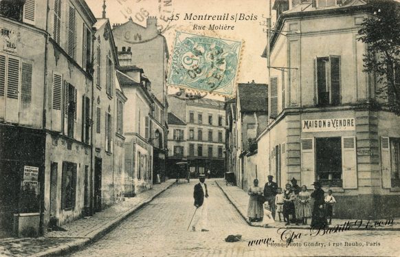 Cartes Postales Anciennes - Montreuil-sous-bois - La rue Molière
