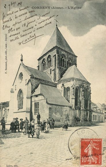 Carte Postale Ancienne - Corbeny l'église