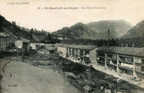 Carte Postale Ancienne - St-Rambert en Bugey - Les cités ouvriéres