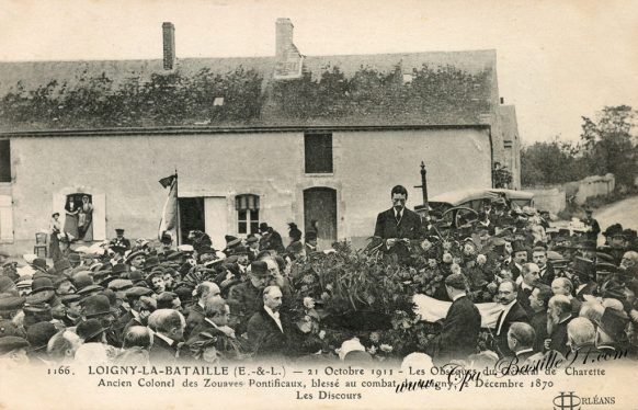 Carte Postale Ancienne - Loigny-la-Bataille - Les Obseques du général de charrette