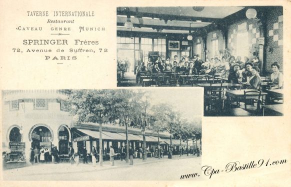 Carte Postale Ancienne - Paris - Taverne Internationale Springer