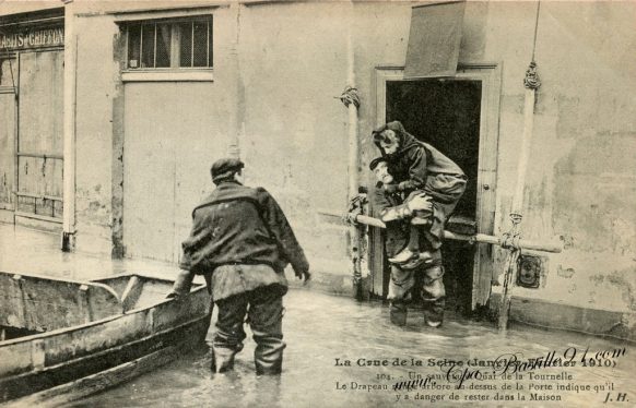 Crue de la Seine le 29 Janvier 1910 