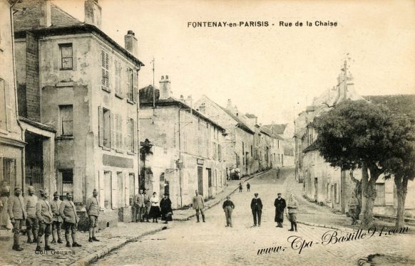 Carte-Postale-Ancienne-Fontenay-en-Parissis-rue-de-la-Chaise