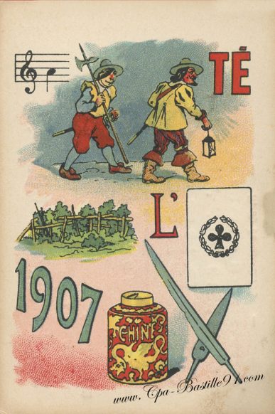 Carte Postale Ancienne – Jeux de rébus 