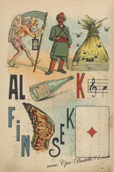 Cartes Postales Anciennes – Jeux de rébus des années 1900