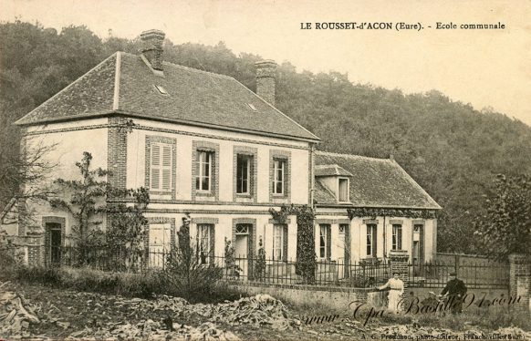 Carte Postale Ancienne - Le Rousset d'Acon - Ecole communale