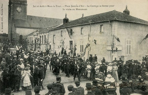 Carte Postale Ancienne de Mars-la-Tour - place Jeanne d'Arc