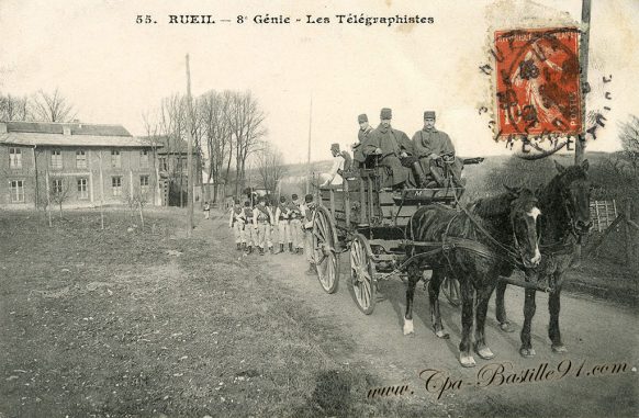 Carte Postale Ancienne - Rueil - 8éme Génie - Les Télégraphistes 