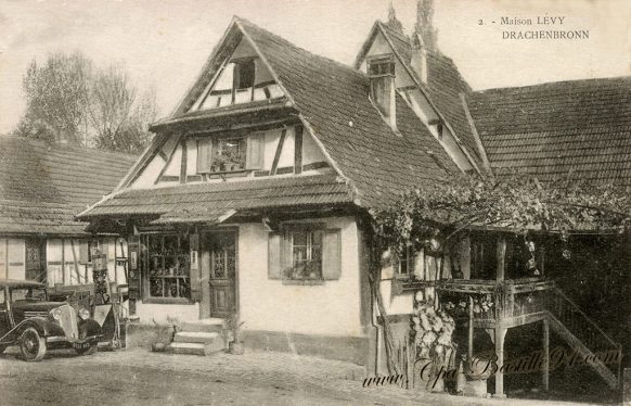 Carte postale Ancienne de la Maison LEVY à DRACHENBRONN