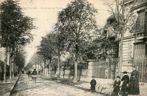 Châtillon le Boulevard de Vanves à la belle époque