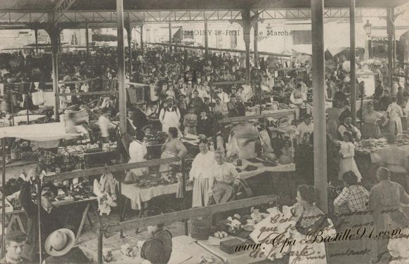 Carte Postales Ancienne du marché de Choisy le Roi 